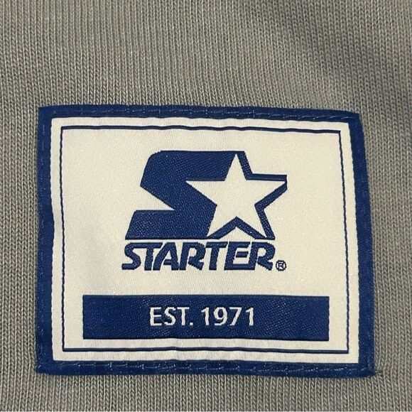 Starter Raiders Baseball Jersey Gray Black Size Men’s Medium - Picture 2 of 9